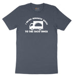 I Enjoy Romantic Walks to the Taco Truck Youth Short Sleeve Tee - Heather Navy