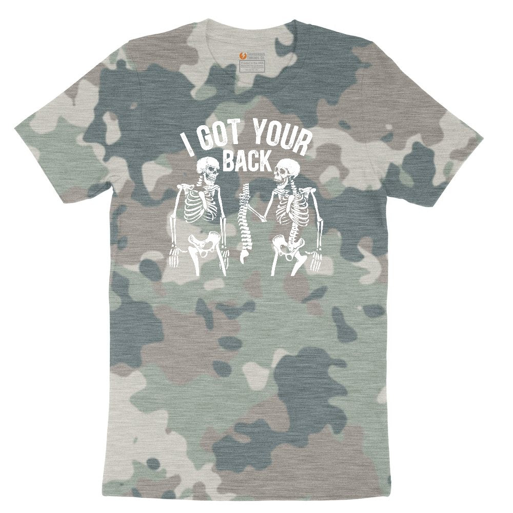 I Got Your Back Ladies Short Sleeve Tee - Vintage Camo