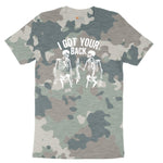 I Got Your Back Ladies Short Sleeve Tee - Vintage Camo