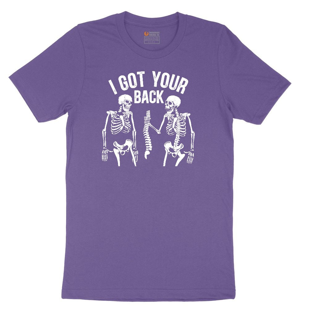 I Got Your Back Ladies Short Sleeve Tee - Vintage Purple