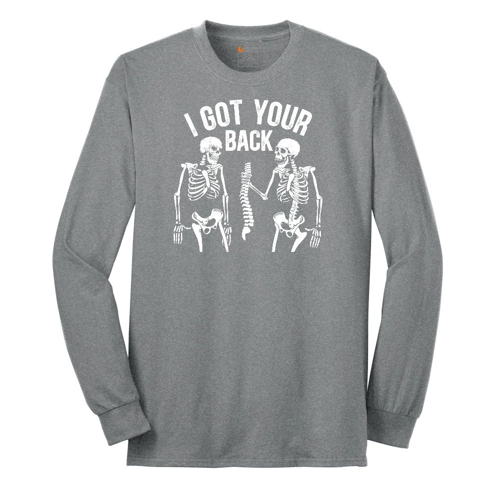 I Got Your Back Long Sleeve Tee - Athletic Grey