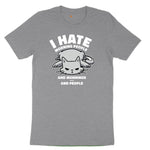 I Hate Morning People Cat Design Youth Short Sleeve Tee - Athletic Heather