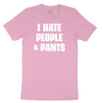 I Hate People and Pants Youth Short Sleeve Tee - Candy Pink