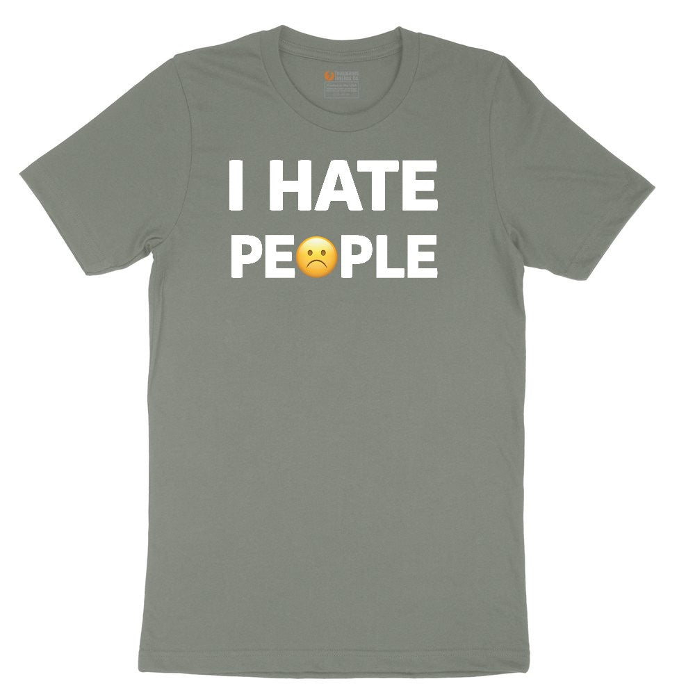 I Hate People Ladies Short Sleeve Tee - Bamboo Blackout