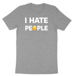 I Hate People Ladies Short Sleeve Tee - Granite Heather
