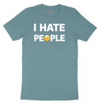 I Hate People Ladies Short Sleeve Tee - Surf Blackout