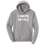 I Hate People - Mens & Ladies T-Shirt Hoodie - Athletic Heather