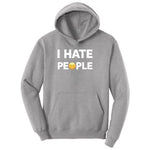 I Hate People Youth Hoodie - Athletic Heather