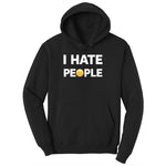 I Hate People Youth Hoodie - Jet Black