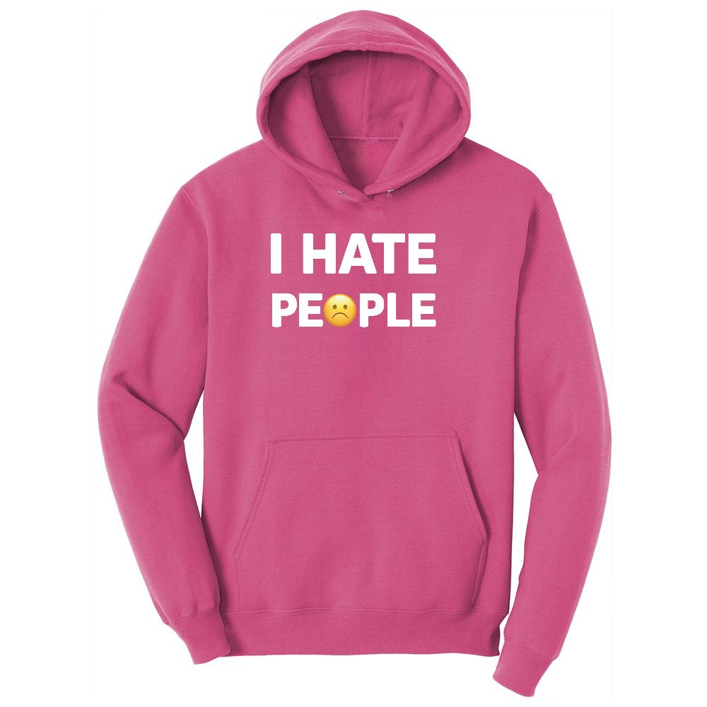 I Hate People Youth Hoodie - Sangria