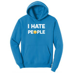 I Hate People Youth Hoodie - Sapphire