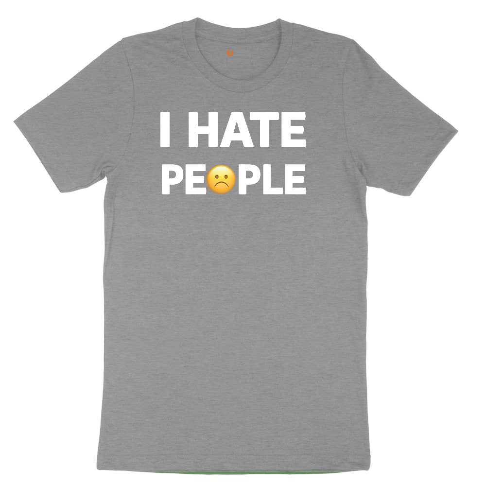 I Hate People Youth Short Sleeve Tee - Athletic Heather