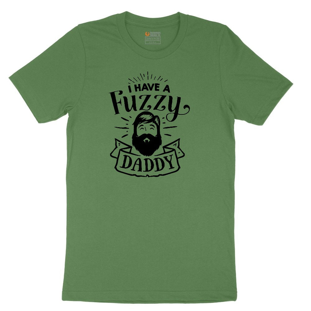 I Have a Fuzzy Daddy Toddler Short Sleeve Tee - Athletic Kelly