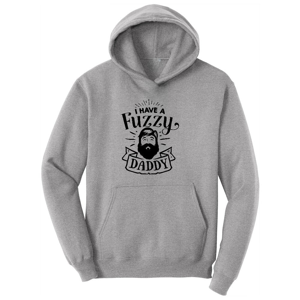 I Have a Fuzzy Daddy Youth Hoodie - Athletic Heather