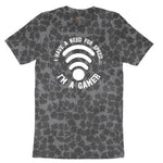 I Have a Need for Speed I'm a Gamer - Mens & Ladies T-Shirt Ladies Short Sleeve Tee - Black Leopard