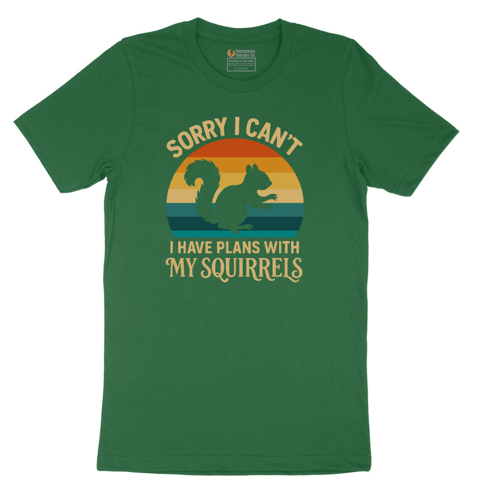 I Have Plans with My Squirrels tee - Athletic Kelly