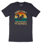 I Have Plans with My Squirrels tee - Deep Navy