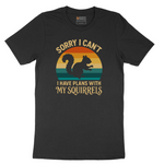 I Have Plans with My Squirrels tee - Jet Black