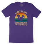 I Have Plans with My Squirrels tee - Team Purple