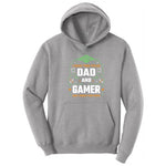 I Have Two Titles Dad and Gamer Hoodie - Athletic Heather