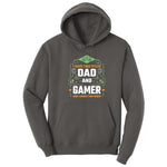 I Have Two Titles Dad and Gamer Hoodie - Charcoal