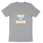 I Have Two Titles Dad and Gamer Short Sleeve Tee - Athletic Heather Grey