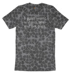 I Just Want to Drink Beer and Pet Dogs Ladies Short Sleeve Tee - Black Leopard