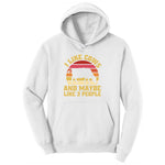I Like Cows and Maybe Like 3 People Ladies Hoodie - White