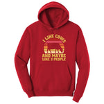 I Like Cows and Maybe Like 3 People Hoodie - Red