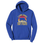 I Like Cows and Maybe Like 3 People Hoodie - True Royal