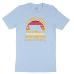I Like Cows and Maybe Like 3 People Toddler Short Sleeve Tee - Light Blue