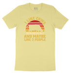 I Like Cows and Maybe Like 3 People Youth Short Sleeve Tee - Yellow