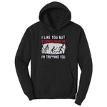 I Like You But if Zombies Chase Us I'm Tripping You Youth Hoodie - Jet Black