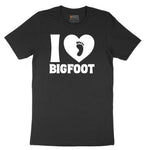I Love Bigfoot Short Sleeve Tee - Jet Black
