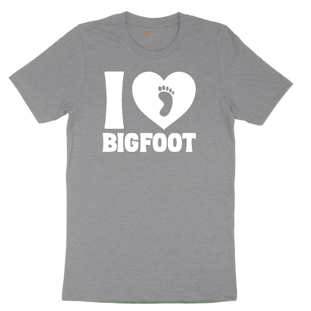 I Love Bigfoot Toddler Short Sleeve Tee - Athletic Heather
