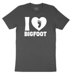 I Love Bigfoot Toddler Short Sleeve Tee - Dark Heather Grey