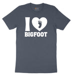 I Love Bigfoot Toddler Short Sleeve Tee - Heather Navy