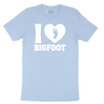 I Love Bigfoot Toddler Short Sleeve Tee - Light Blue