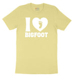 I Love Bigfoot Youth Short Sleeve Tee - Yellow