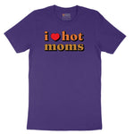 I Love Hot Moms - Mens & Ladies T-Shirt Short Sleeve Tee - Team Purple