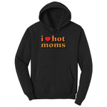I Love Hot Moms Youth Hoodie - Jet Black