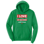 I Love It When My Girlfriend Lets Me Play Video Games - Mens & T-Shirt Ladies Hoodie - Kelly Green