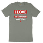 I Love It When My Girlfriend Lets Me Play Video Games - Mens & T-Shirt Ladies Short Sleeve Tee - Bamboo Blackout