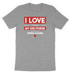 I Love It When My Girlfriend Lets Me Play Video Games - Mens & T-Shirt Ladies Short Sleeve Tee - Granite Heather