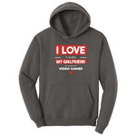 I Love It When My Girlfriend Lets Me Play Video Games - Mens & T-Shirt Hoodie - Charcoal