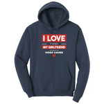 I Love It When My Girlfriend Lets Me Play Video Games - Mens & T-Shirt Hoodie - Navy