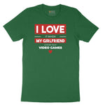 I Love It When My Girlfriend Lets Me Play Video Games - Mens & T-Shirt Short Sleeve Tee - Athletic Kelly