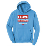 I Love It When My Girlfriend Lets Me Play Video Games - Mens & T-Shirt Youth Hoodie - Aquatic Blue