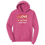 I Love It When My Girlfriend Lets Me Play Video Games - Mens & T-Shirt Youth Hoodie - Sangria