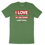 I Love It When My Girlfriend Lets Me Play Video Games - Mens & T-Shirt Youth Short Sleeve Tee - Athletic Kelly